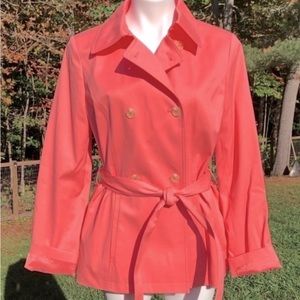 Salmon “346” Brooks Brothers Double Breasted Trench Coat